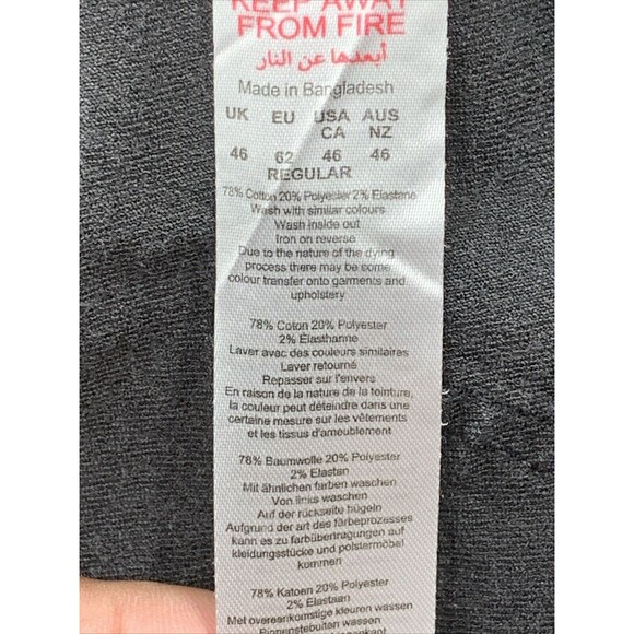 Man Boohoo Man Denim Jeans Men's Size 46x29  Button Fly Factory Distressed - Picture 14 of 15